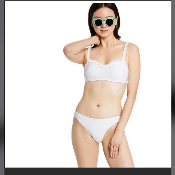 Stoney Clover Lane Sweetheart Bikini Top XS white - Picture 14 of 15